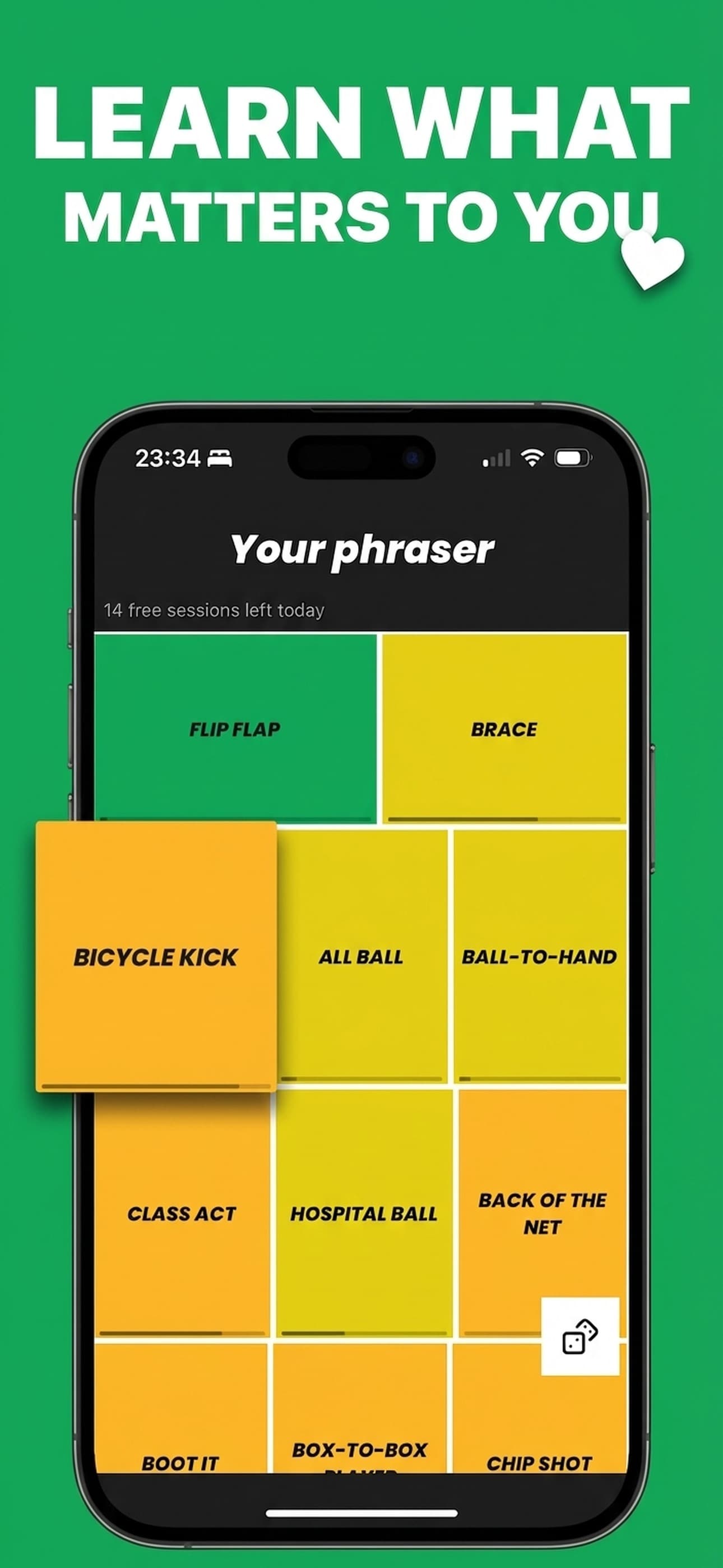 Phraser phrase treemap — LEARN WHAT MATTERS TO YOU
